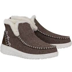 Hey Dude Ankle Boots - Brown - 40208-267 Denny Wool Faux Shearling